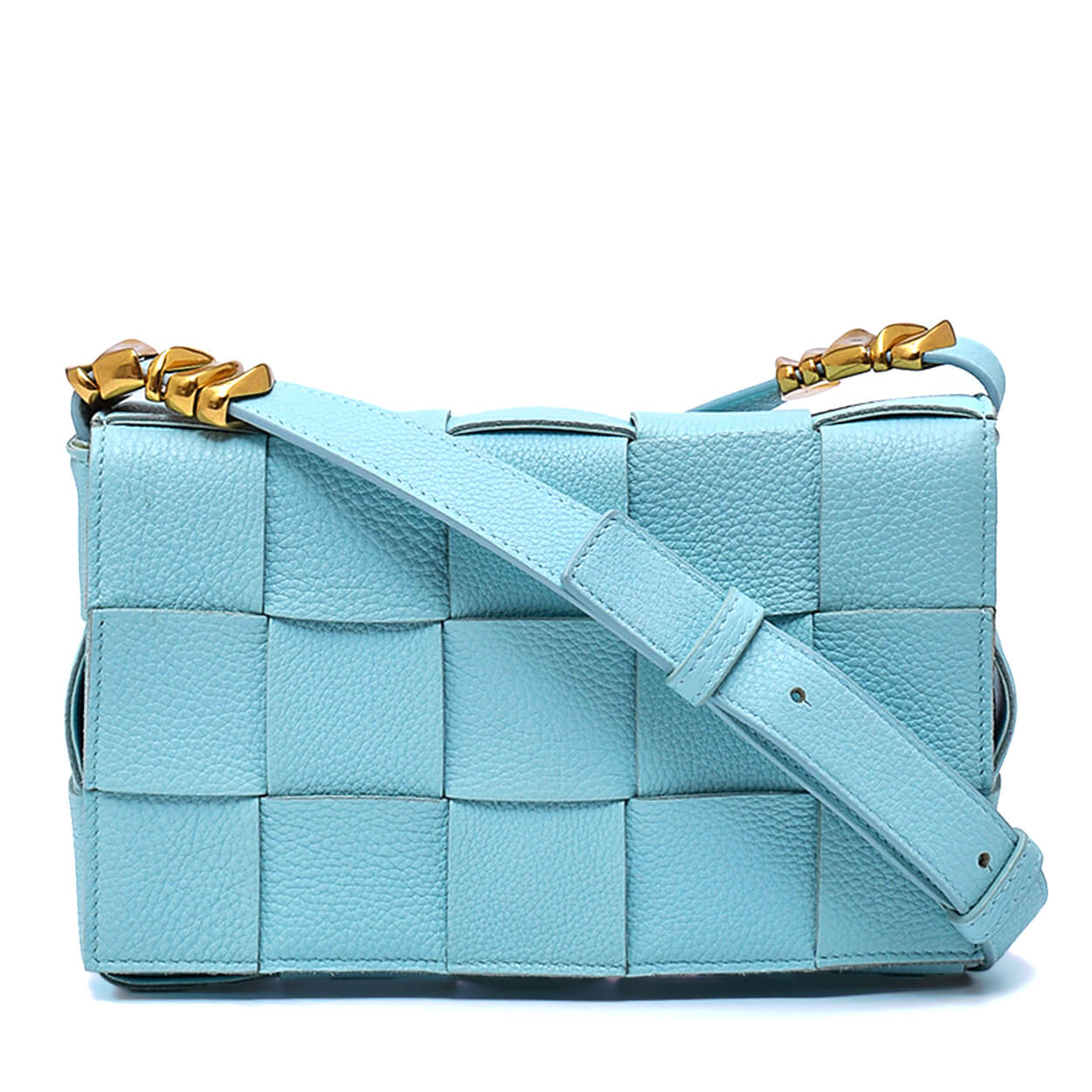 Bottega Veneta - Pale Blue Leather Cassette Bag  